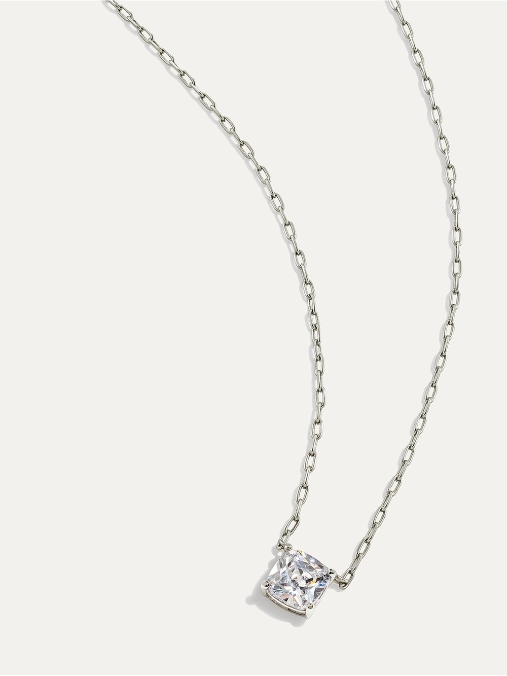 Stella & Dot Inheritance Solitaire Pendant - Silver - Picture 4 of 6